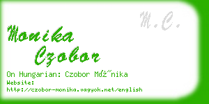monika czobor business card